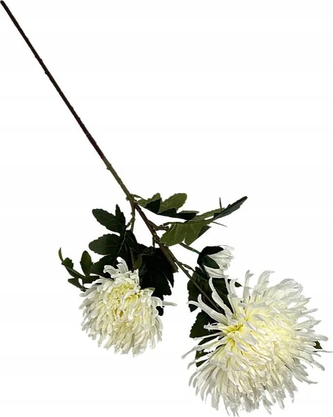 Krizantém XL ág 93 cm fehér