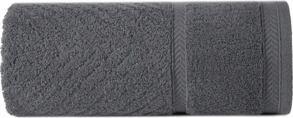 Acél törölköző 50x90 cikk-cakk mintás Divatos pamut