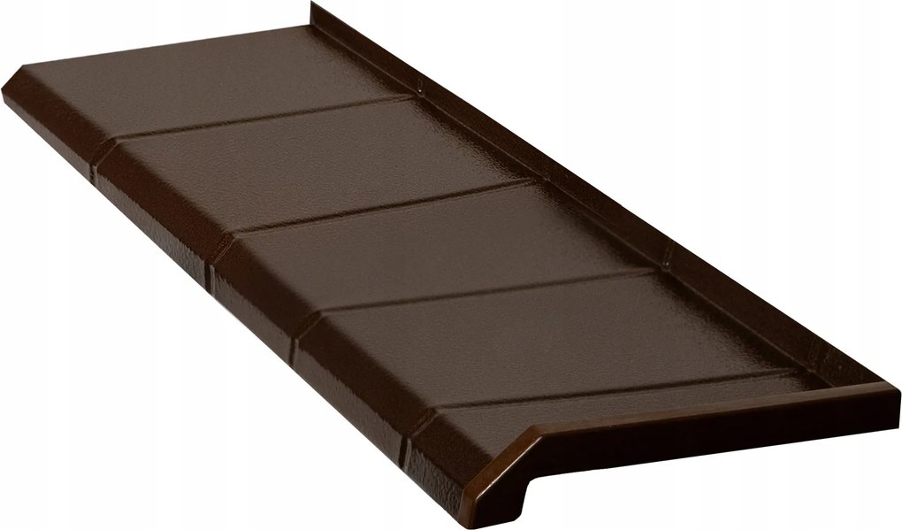 Alumínium Ablakpárkány Alu-csempe Tölgy Antik Profil Standard 50x27,5 cm