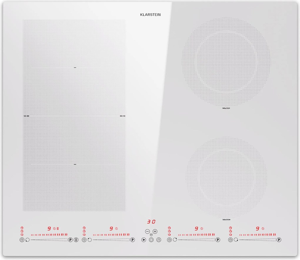 Klarstein Masterzone 60 Hibrid, Indukciós főzőlap, beépített, 4 flex zóna