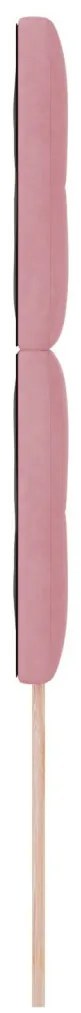 Fejtámla Gombos Rózsaszín 80 cm Bársony