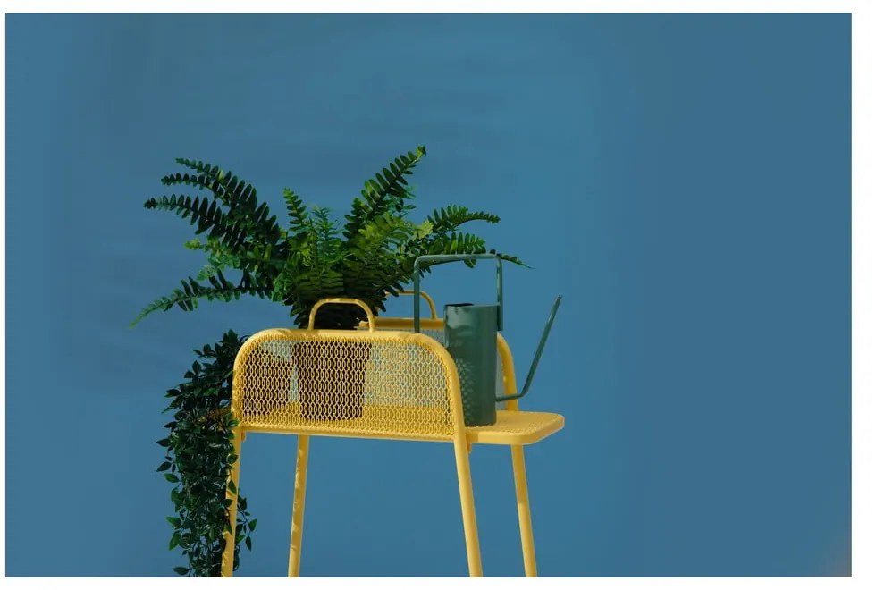 MWH sárga fém erkély polc, magasság 105,5 cm - Garden Pleasure