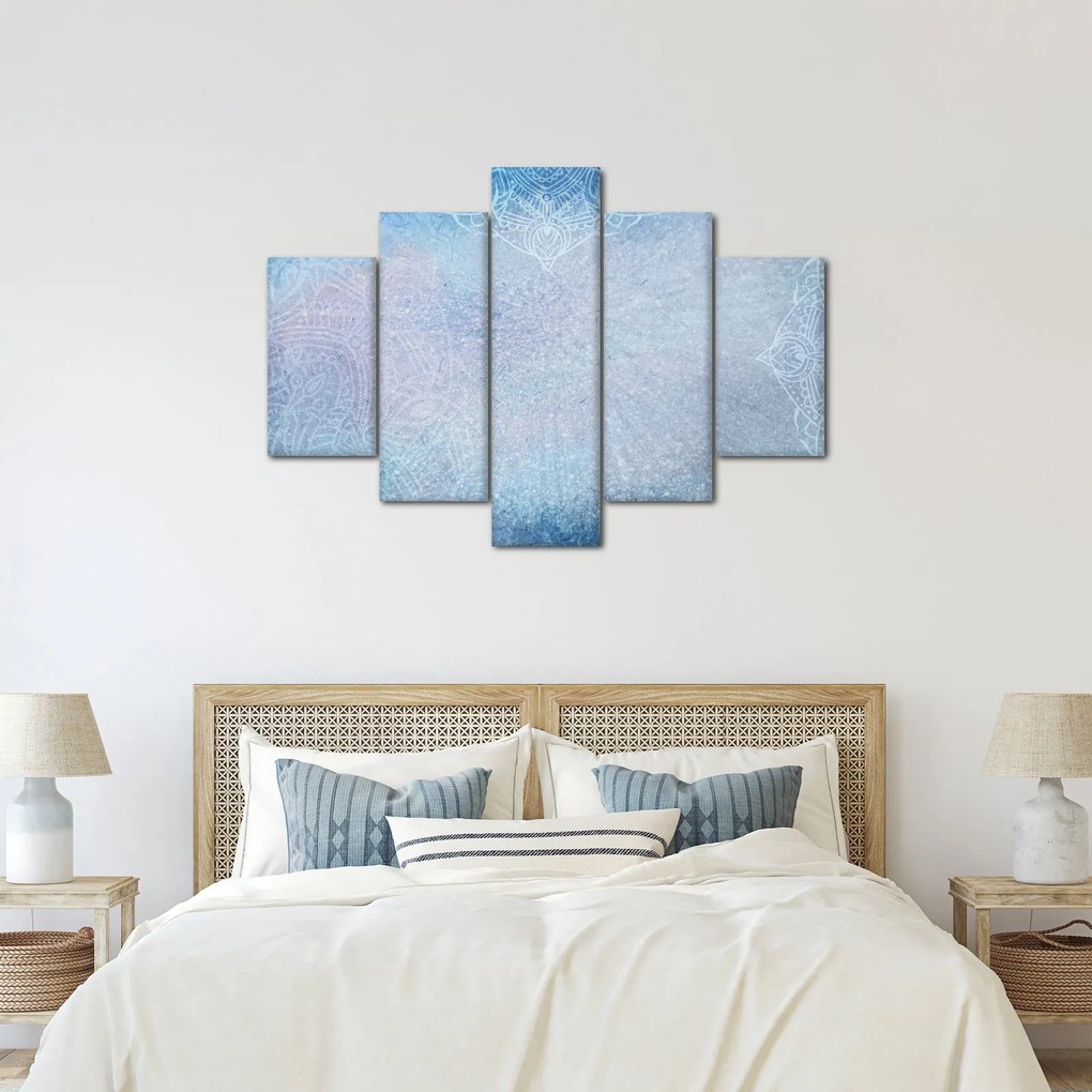 Kép - Mandalák kékszínben (150x105 cm)