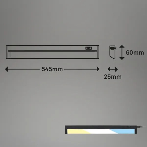 Brilo - LED Pultmegvilágító LED/6,5W/230V 2700/4000/6500K