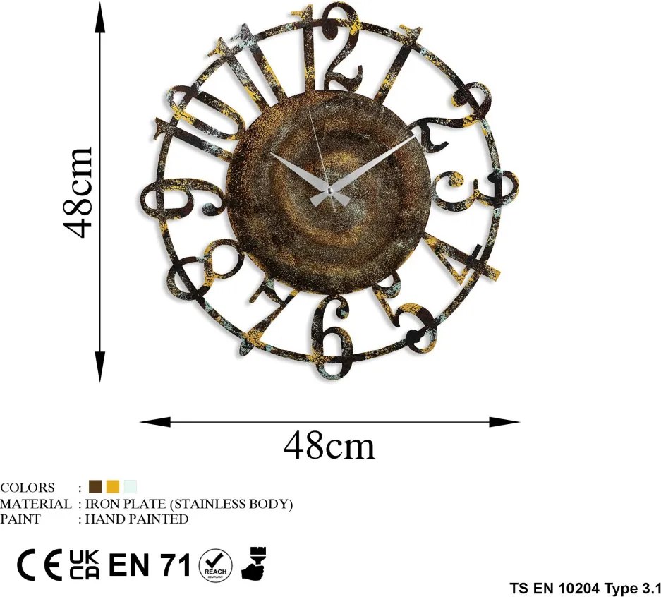 Fém falióra, Ø48 cm – TR891TNL2436