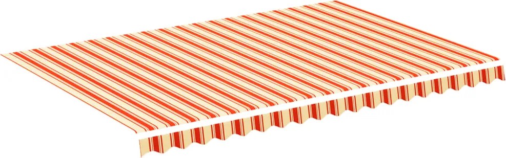 vidaXL sárga és narancssárga csere napellenző ponyva 4,5 x 3 m
