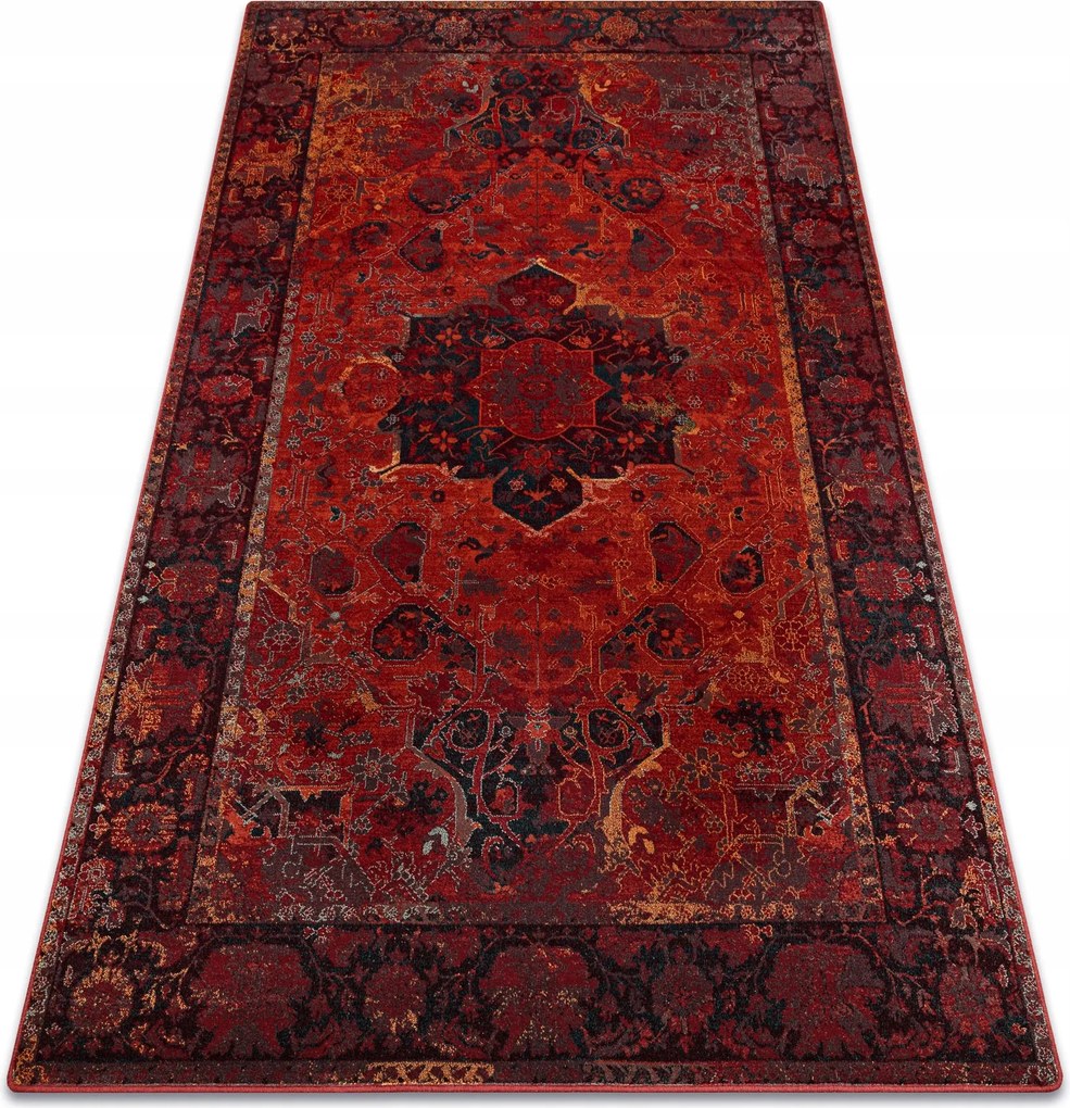 Nappali szőnyeg gyapjú Polonia Dukato dísz Rozetta rubin 170x235 cm