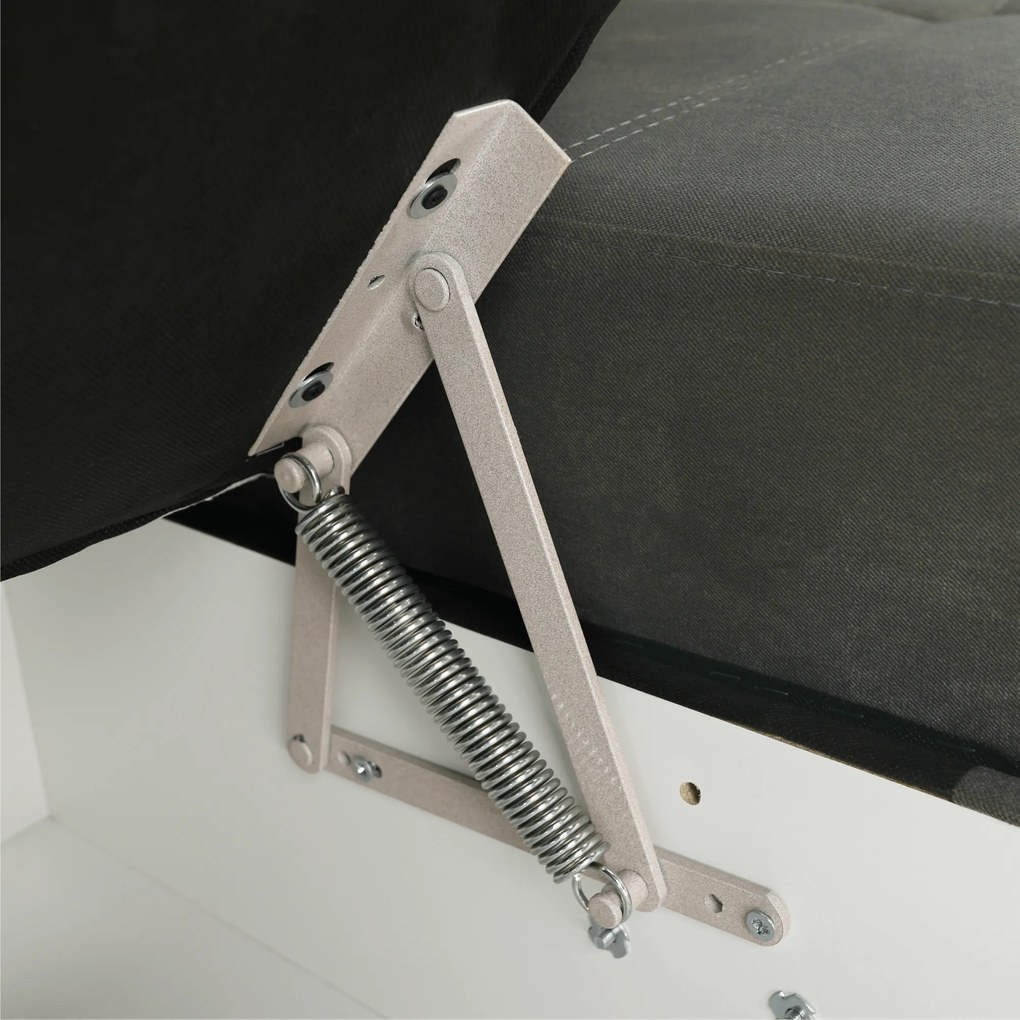 Ülőgarnitúra, szürkésbarna taupe, balos, LAMORA U