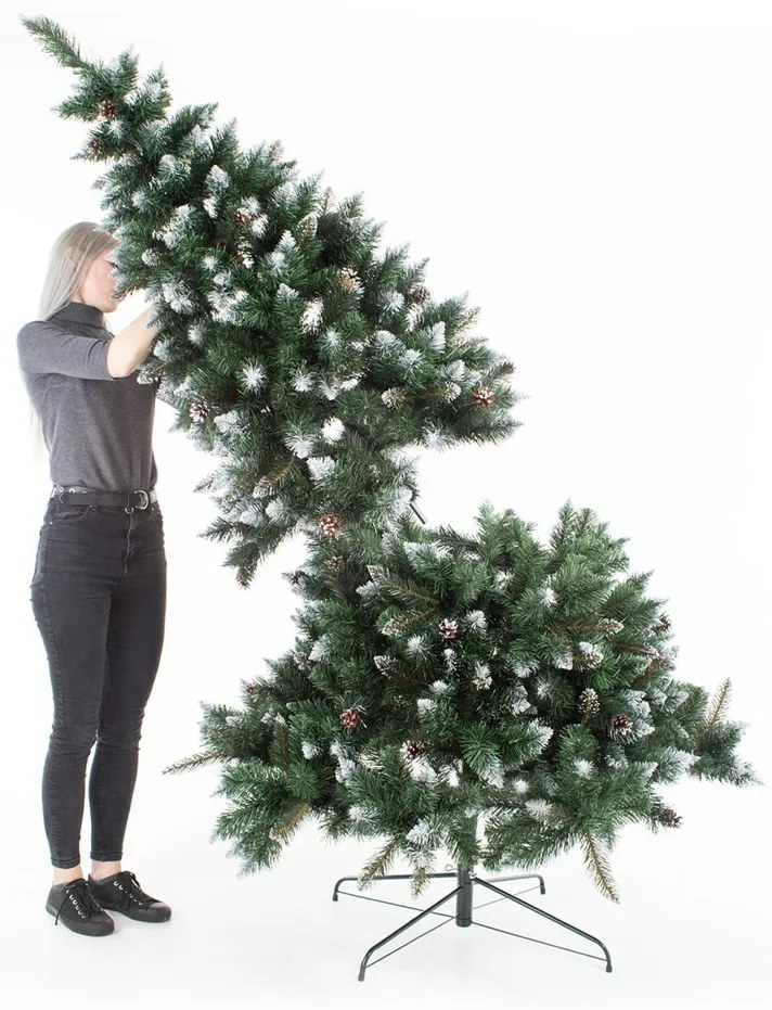 AmeliaHome karácsonyfa Fenyőfa fenyőtobozokkalLemmy, 180 cm