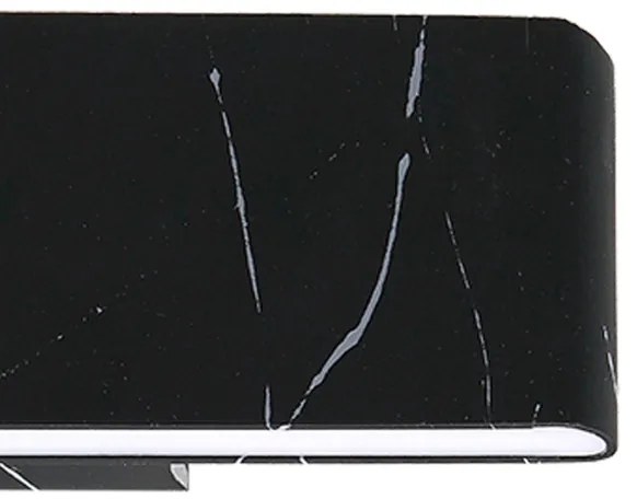 LED Fali lámpa PIERCE LED/12W/230V 30 cm fekete