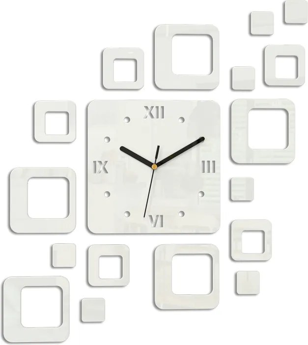 Gyönyörű falióra -mcr- Romek Fehér Ultra Csendes