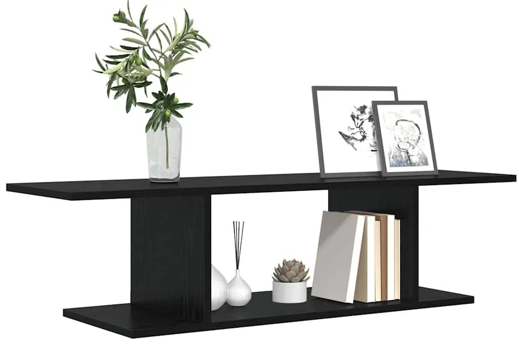 TV szekrény Fekete 103 x 30 x 26,5 cm Faanyag
