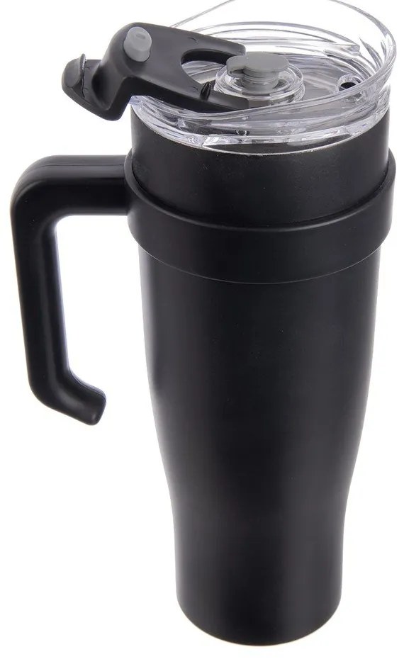 Fekete termobögre szívószállal 1,2 l Termo – Orion