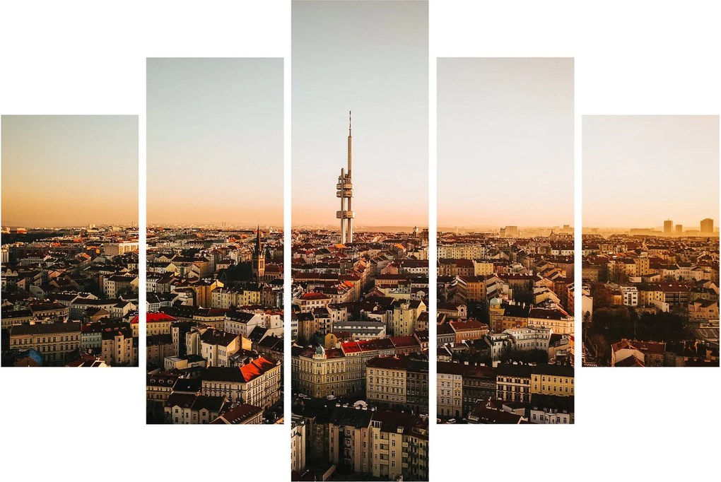 Naplemente Zizkov felett (150x105 cm)