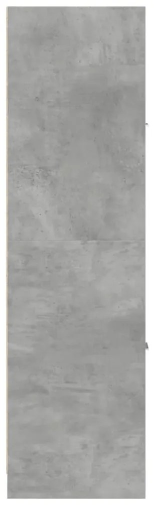 betonszürke szerelt fa patikaszekrény 30 x 41 x 144,5 cm