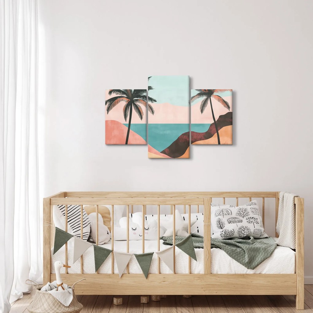 Kép - Pálmafák a tengernél (90x60 cm)