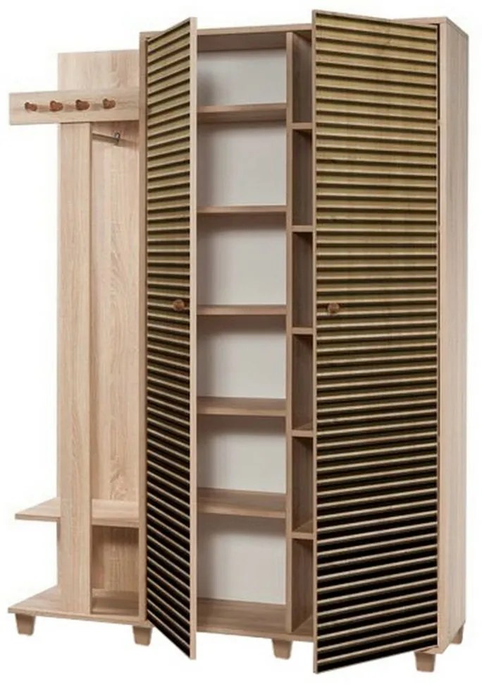 Garmanto Sonoma Oak Double szekrényes fogas