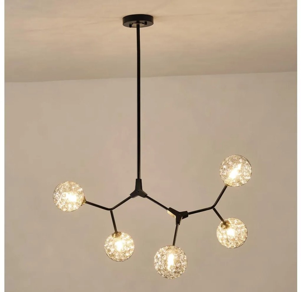 Csillár rúdon 5xG9/15W/230V szürke