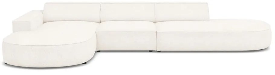 Bézs buklé szövet sarokkanapé (bal oldali) Jodie – Micadoni Home