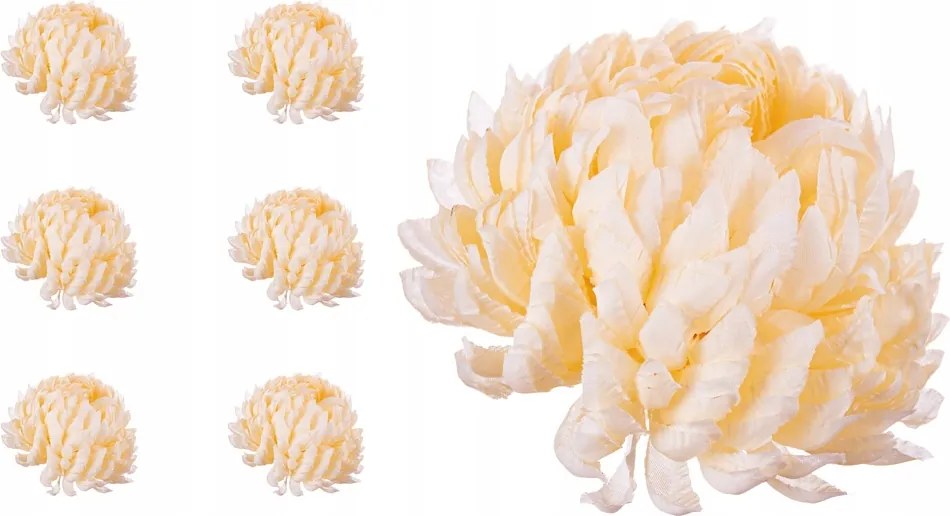 Mesterséges virág ananász krémes vanília 6db-os szett