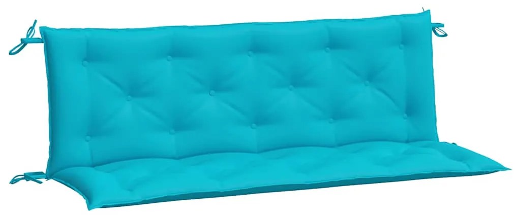 2 db türkizkék szövet kerti padpárna 150 x 50 x 7 cm