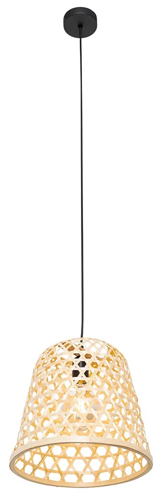 Keleti függőlámpa fekete bambusszal - Rayan
