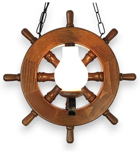 Brilagi - Csillár láncon TIMONA 2xE14/40W/230V bükkfa/dió