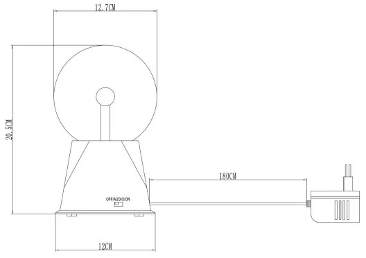 Globo 280110 - LED Asztali lámpa PLASMA LED/3,6W/230V