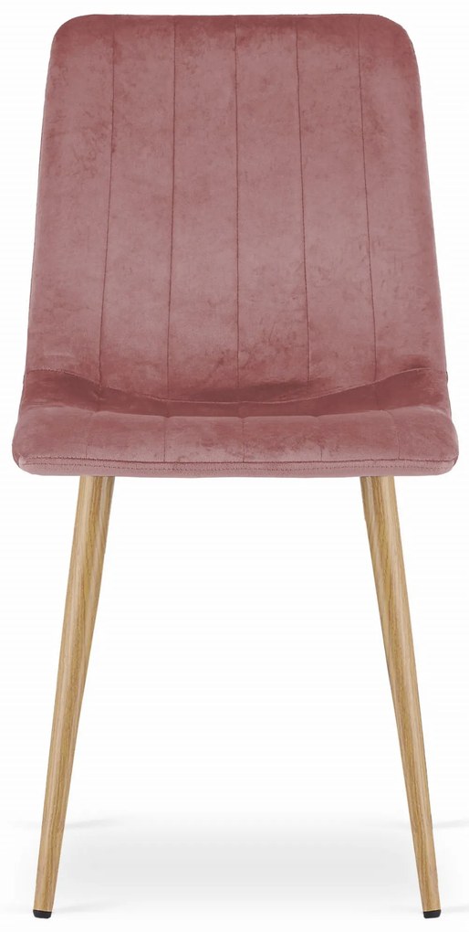 Rózsaszín bársonyszék LAVA
