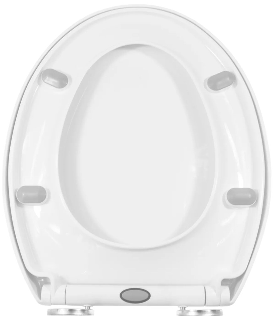Gamma Trigo D3, WC-ülőke 445(485)x370mm polipropilénből, lassan záródó, fehér, GMA-D3