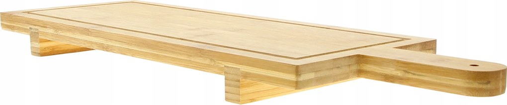 Bambusz Tálaló Deszka Ételek, Sajtok Szervírozásához, Hosszú, 58 cm Széles, 19 cm
