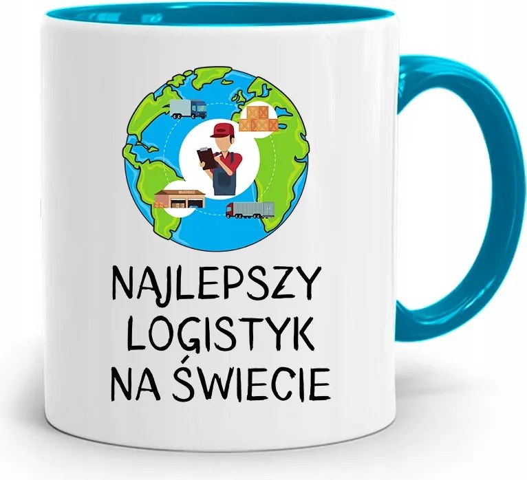 Logisztikai Bögre Kék Születésnapi Ajándék fényképes nyomtatással