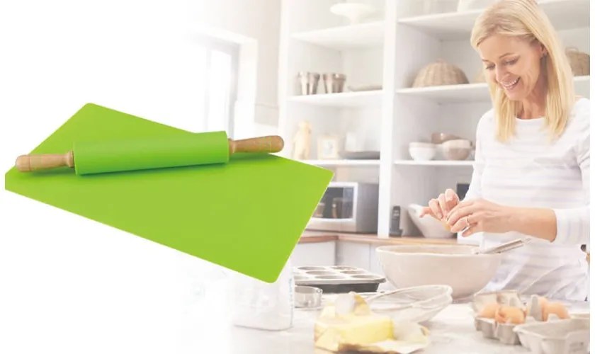 Sodrófa nyújtólappal, zöld