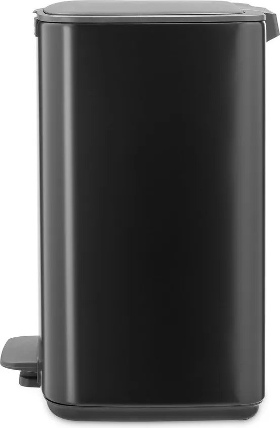 Matt fekete acél pedálos szemetes 12 l Bo – Brabantia