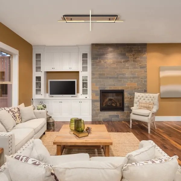 Globo 67296D2 - LED mennyezeti lámpa BEATRIX LED/48W/230V barna