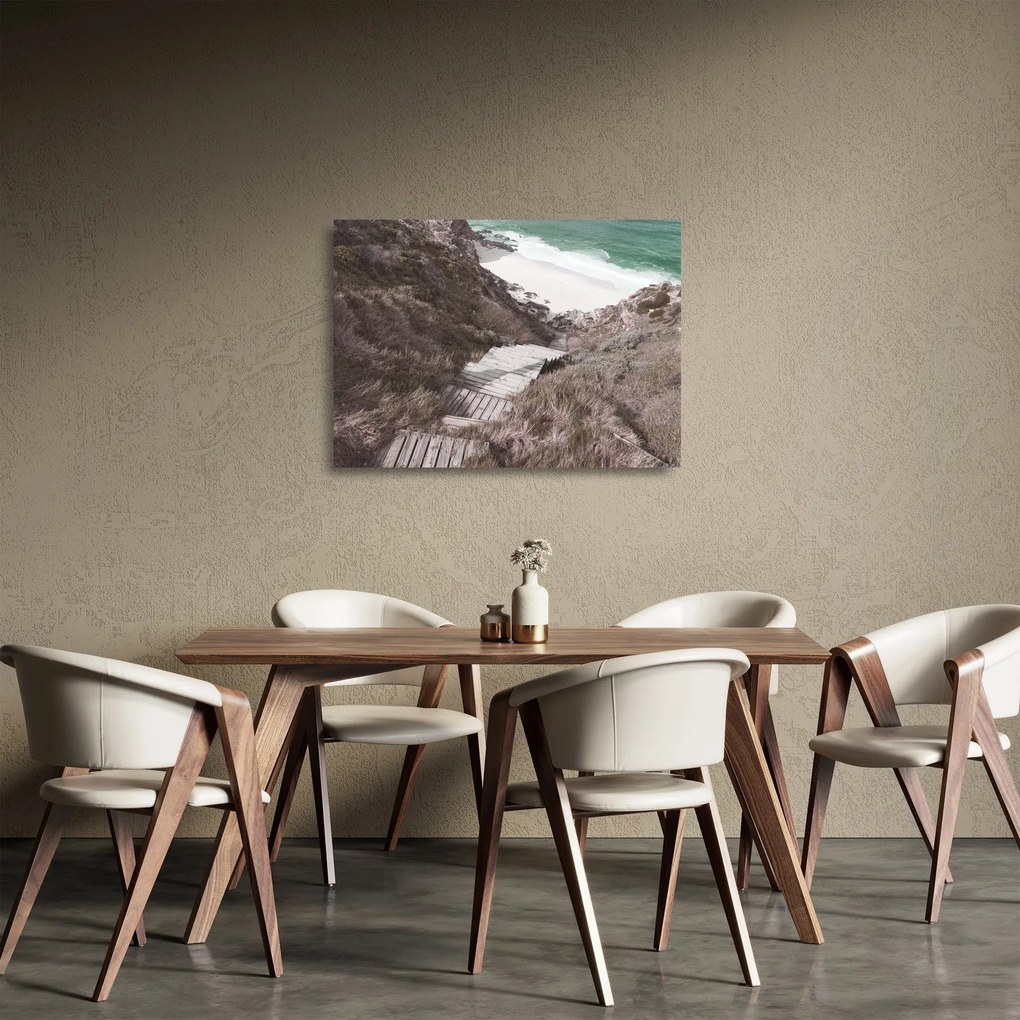 Üveg kép - Utazás a Smaragd-tengerhez (70x50 cm)