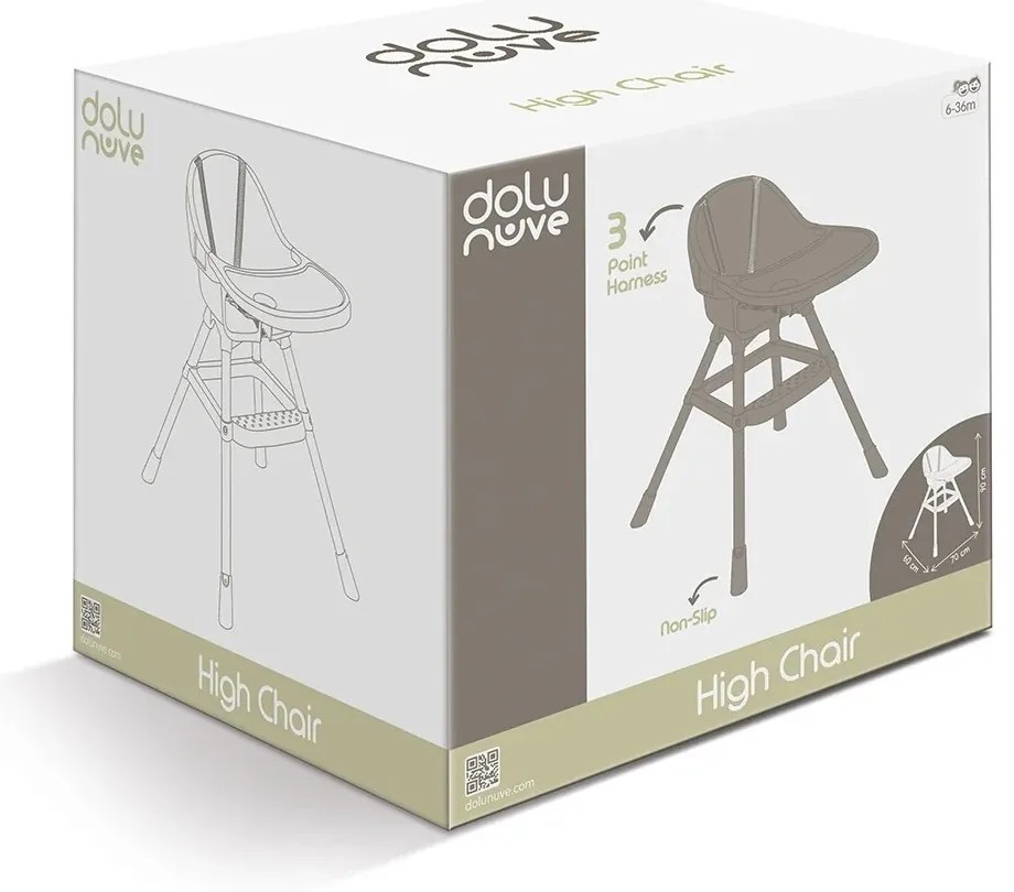 Dolu gyerek pultos étkezőszék, szürke , 90 x 70 x 60 cm