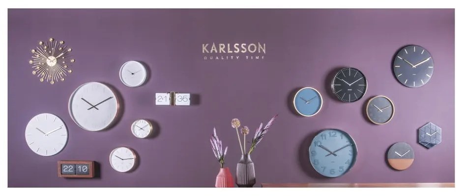 Charm fehér falióra - Karlsson