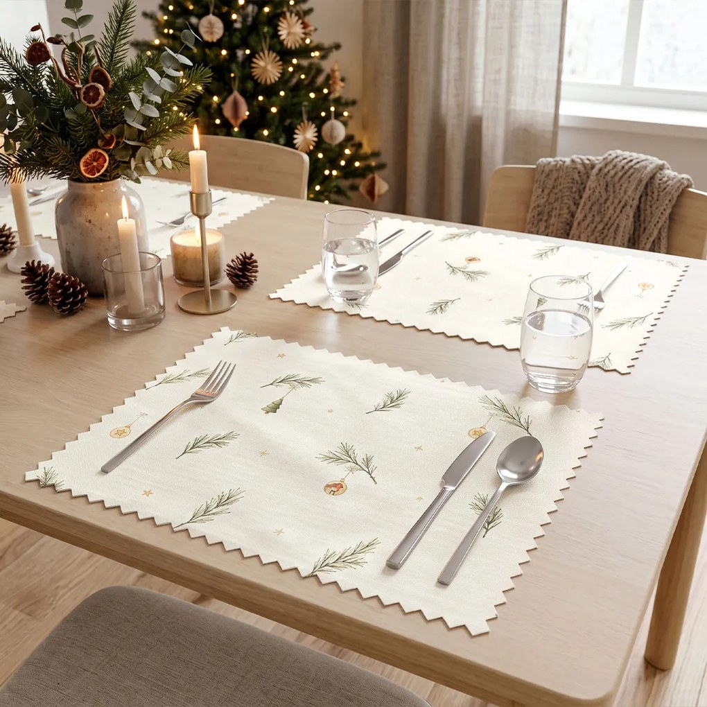 Goldea karácsonyi teflonos reggeliző alátét - karácsonyi díszek - 2db 30 x 40 cm