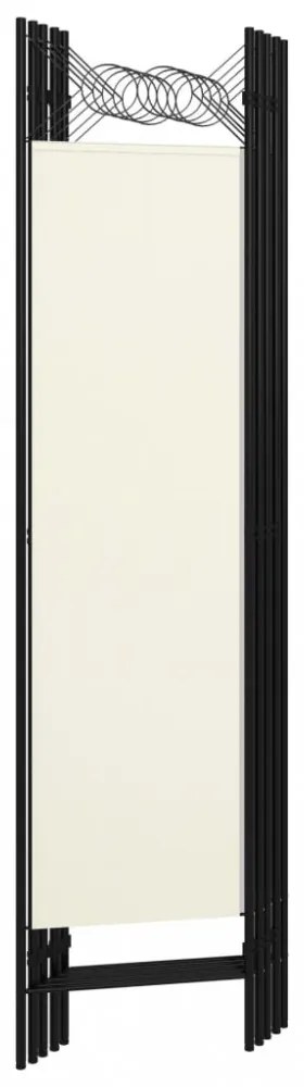 fehér 5 paneles paraván 200 x 180 cm