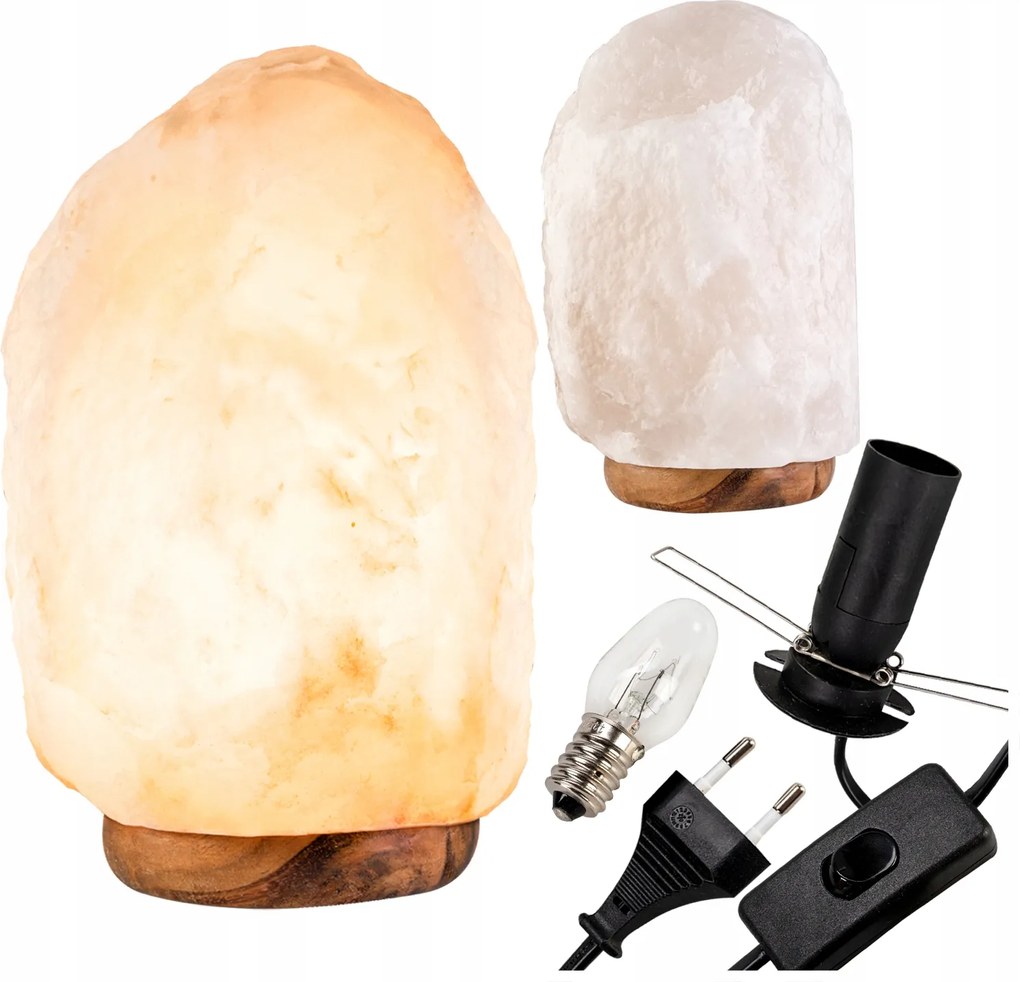 Nagy Sólámpa 5-7 kg Só Légtisztító Éjszakai Lámpa Természetes