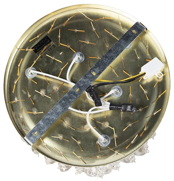 Klasszikus mennyezeti lámpa arany/réz 35 cm - Medusa