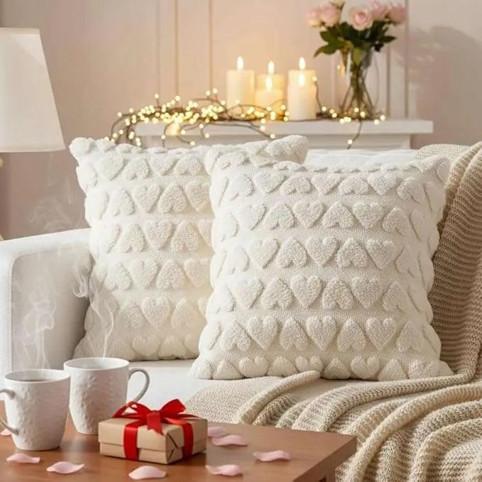 Díszpárnahuzat modern díszpárnahuzat 2 db 45x45 bézs