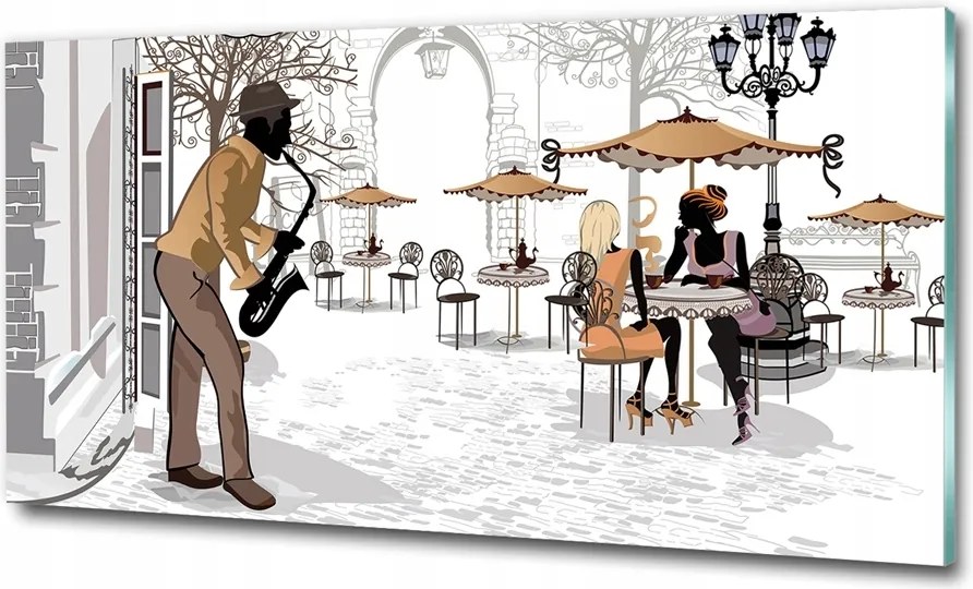 Fotótapéta üvegfalra Nő az autóban 125x50