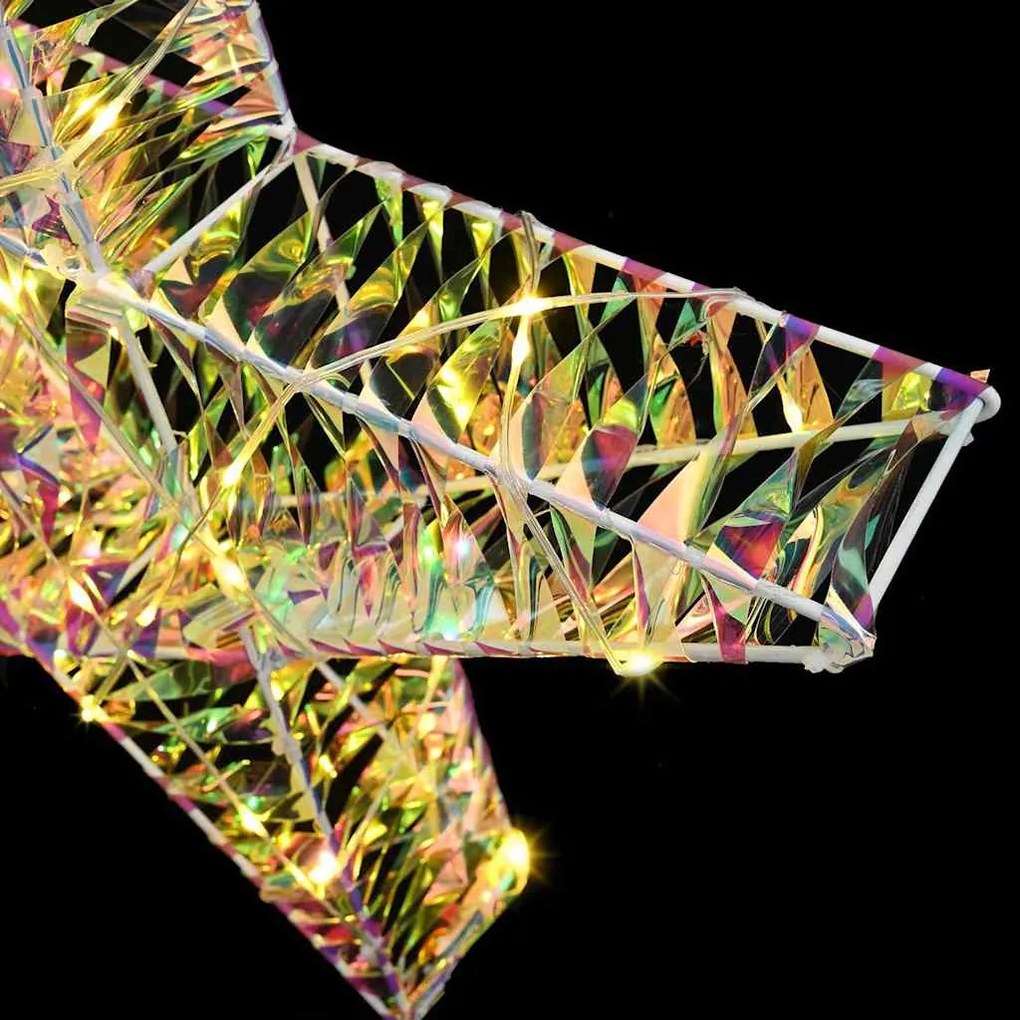 3D Csillag 50 LED-del Meleg fehér 55 x 52.5 x 9 cm PET