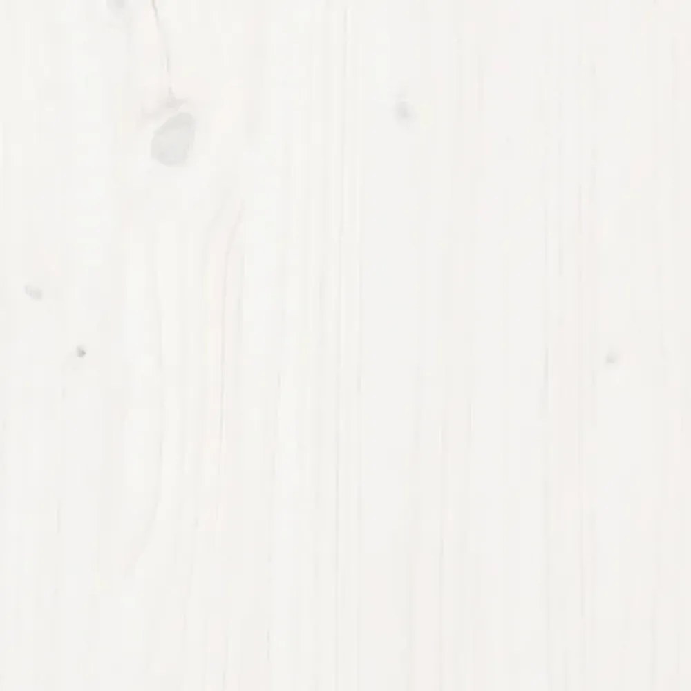fehér tömör fenyőfa fali fejtámla 106 x 3 x 91,5 cm