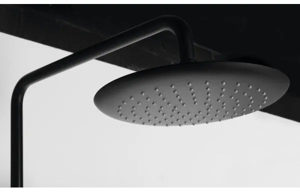 Sapho - SOLARIS matt fekete zuhanyszett csapteleppel