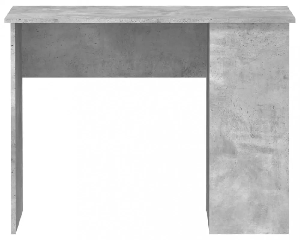 betonszürke szerelt fa íróasztal 100 x 55 x 75 cm