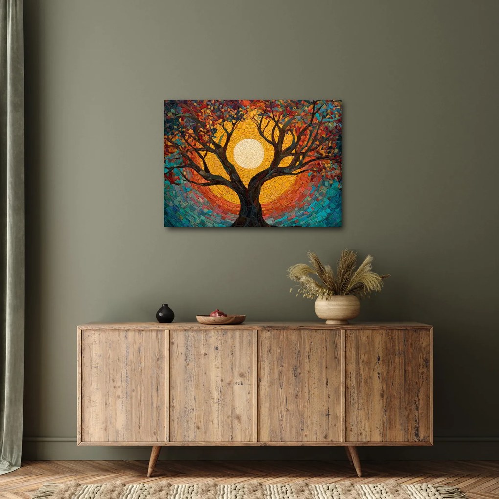 Kép - Nap az élet fájának koronájában (70x50 cm)