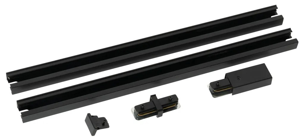 Modern 1 fázisú sínrendszer fekete 50 cm 2 db-os készlet - Iconic